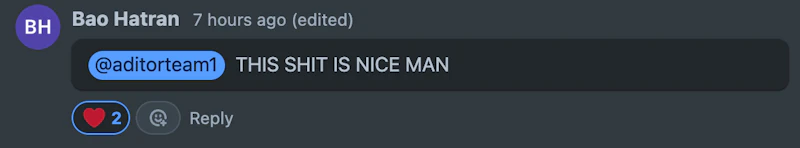 Bao Hatran: THIS SHIT IS NICE MAN